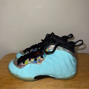 NIKE Little Posite One Mix One “Mixtape” Teal Blue Size 3Y